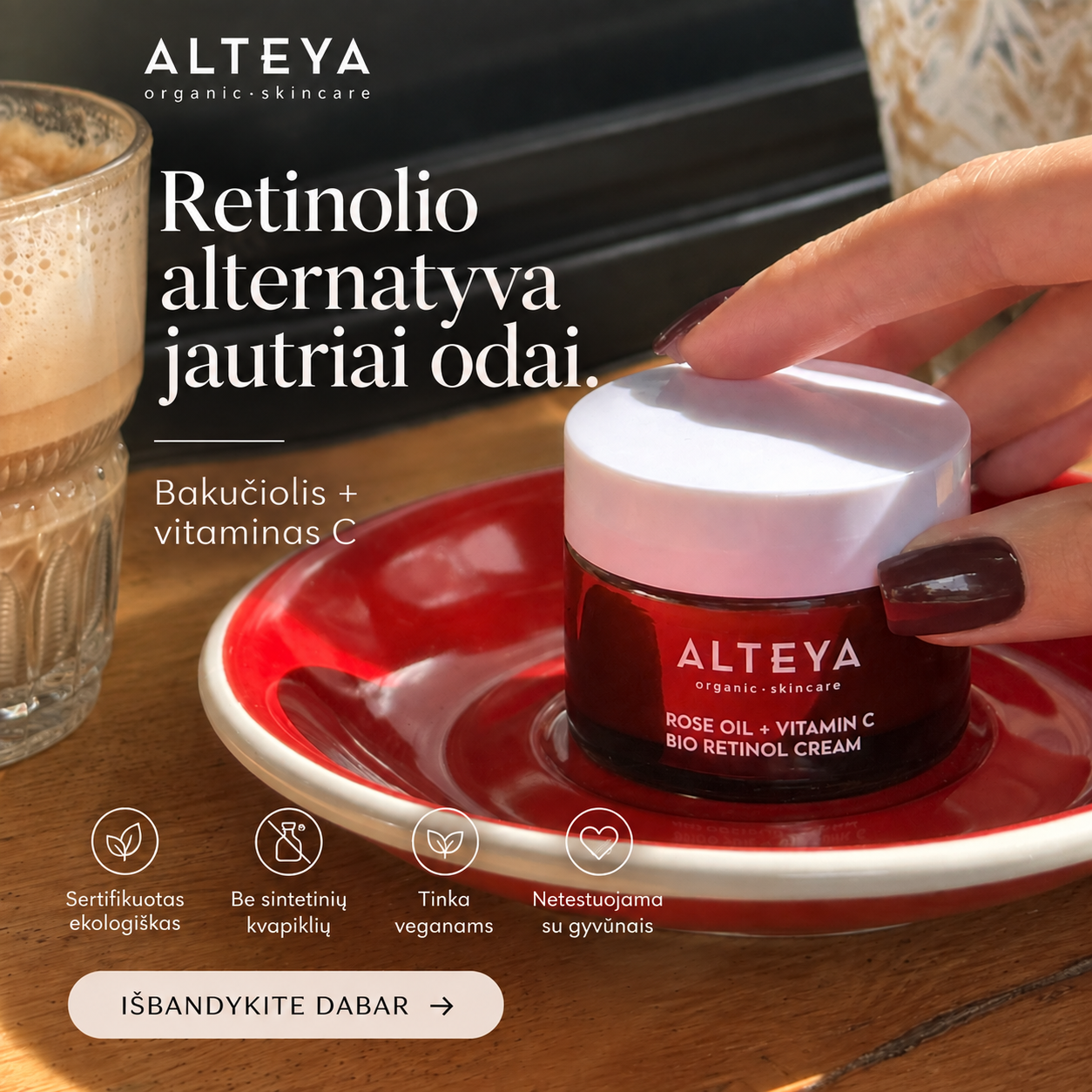 Organic Skincare Shop Facebook ad