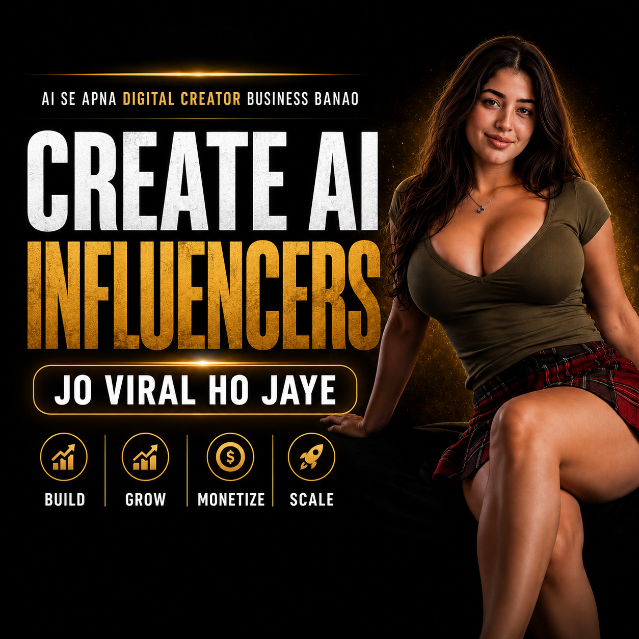 Varnexa Digital Facebook ad: This Girl Isn’t Real… But Her AI Page Is Making Money