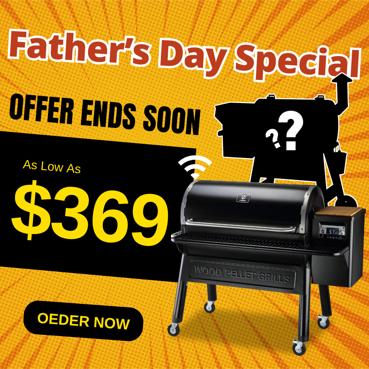 Z Grills Facebook ad: START YOUR UPGRADE JOURNEY