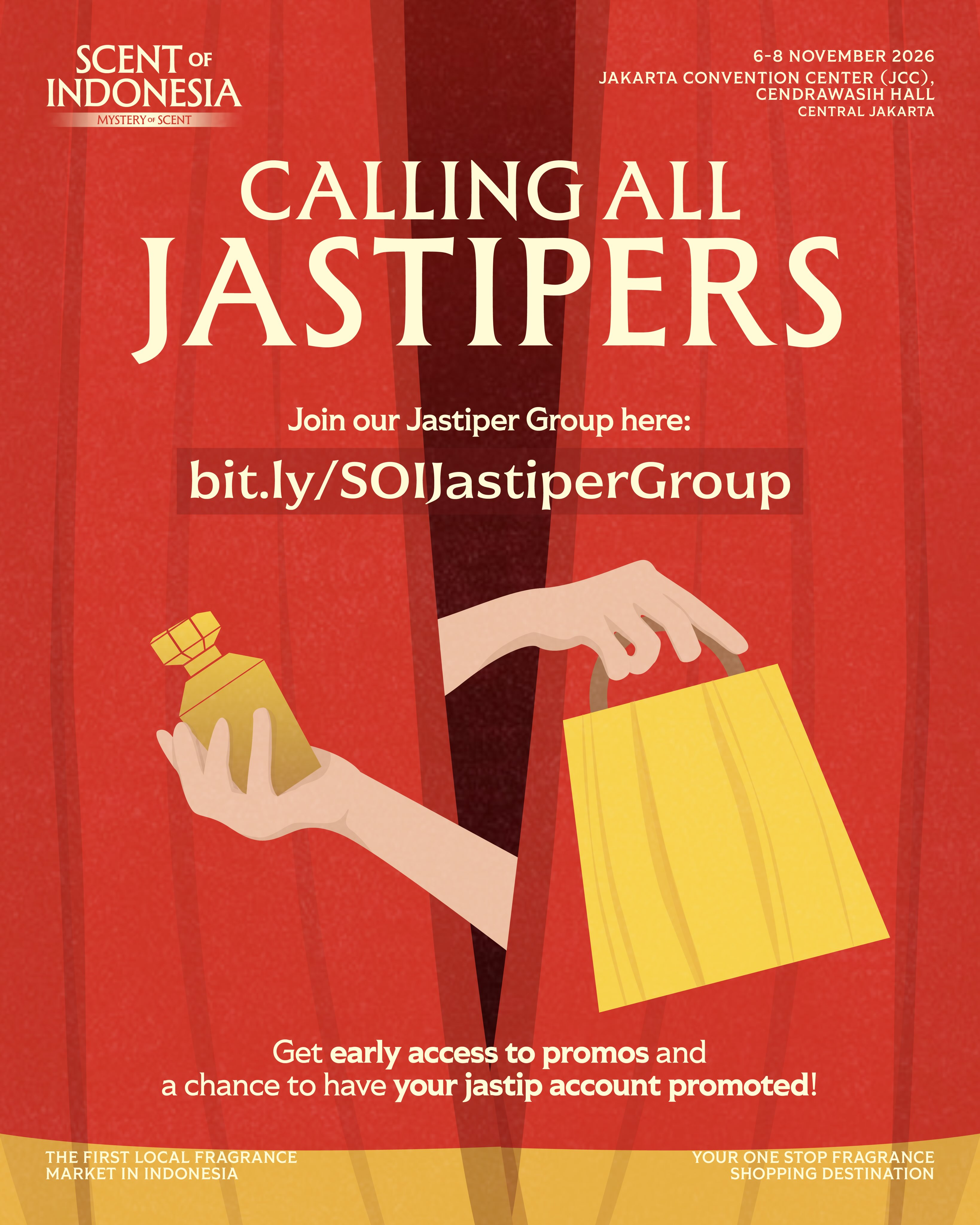 Scent of Indonesia Facebook ad: JASTIPERS, YOUR NEXT BIG HAUL STARTS HERE.
