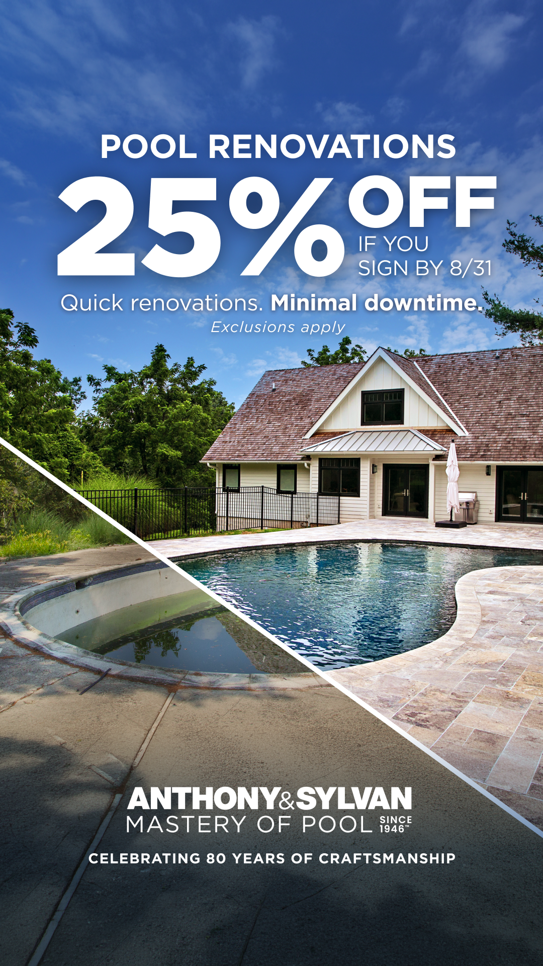 Anthony & Sylvan Pools Facebook ad