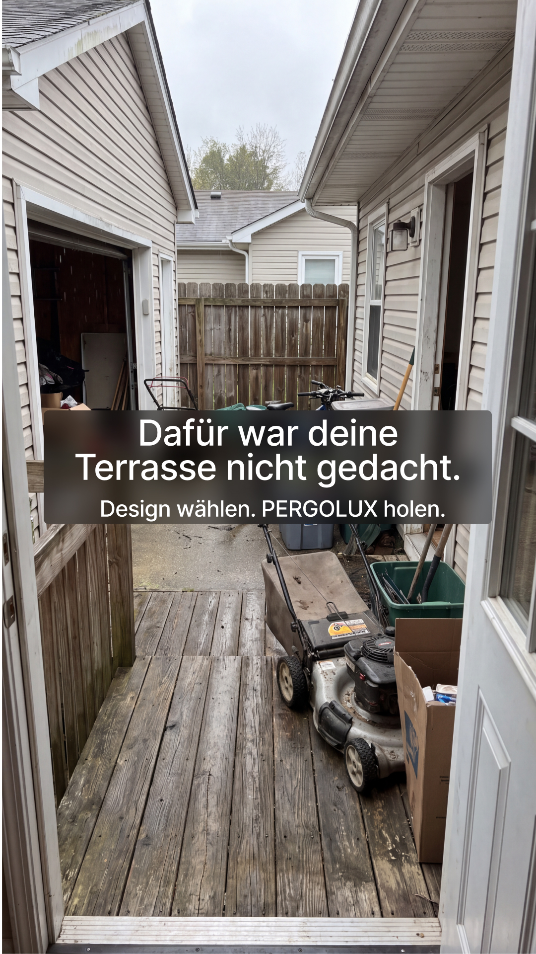 Pergolux Facebook ad: Outdoor-Living neu definiert