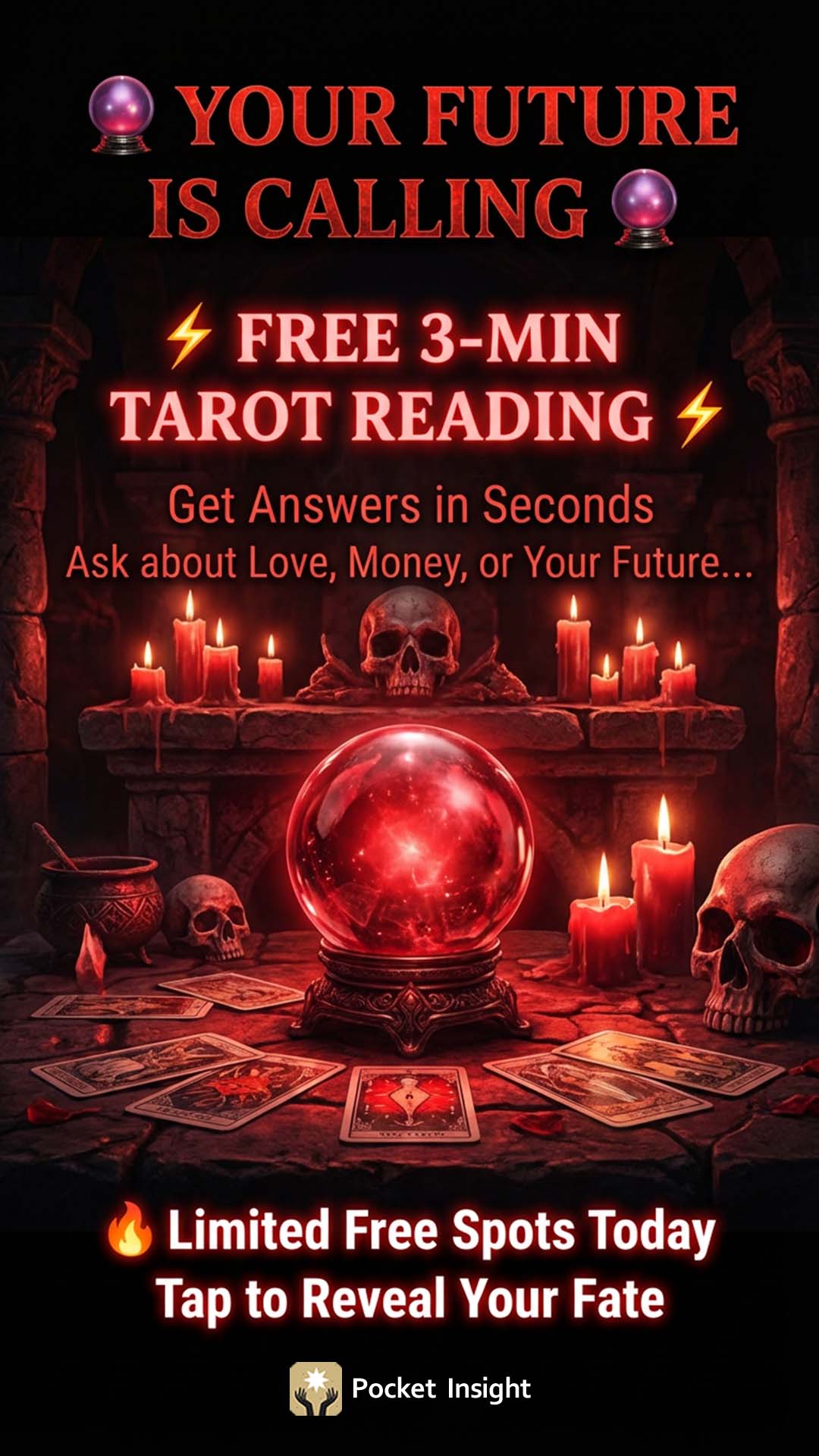 Pocket Insight Facebook ad: Find Your Answers NOW!