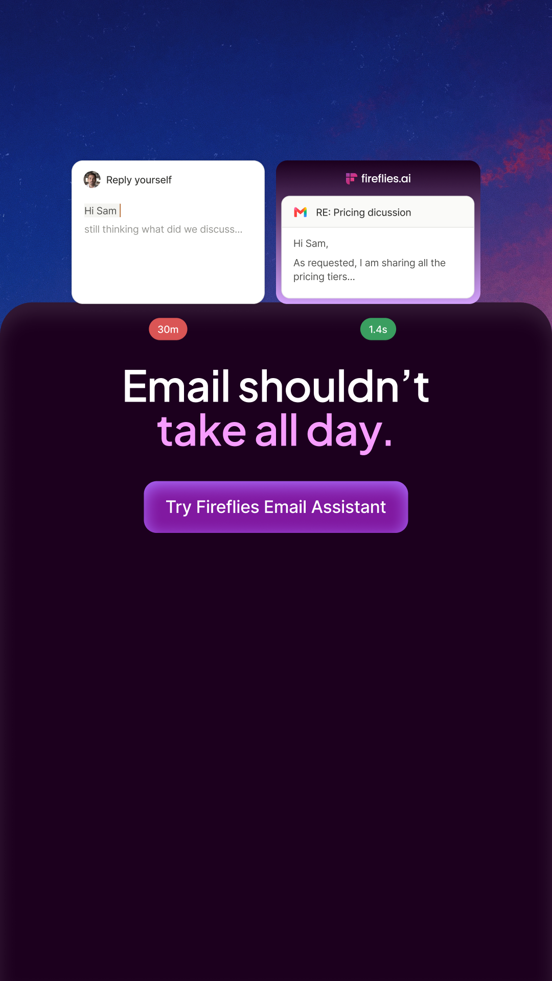 Fireflies.ai Facebook ad