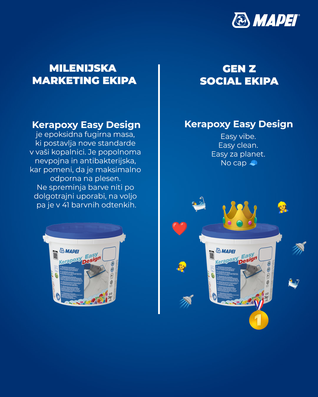 Mapei Slovenija Facebook ad