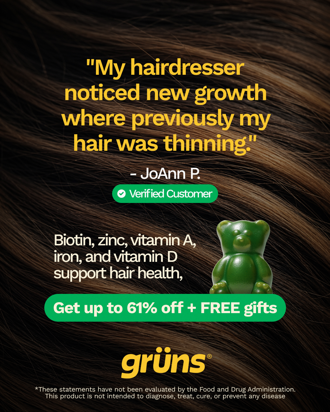 Grüns Facebook ad
