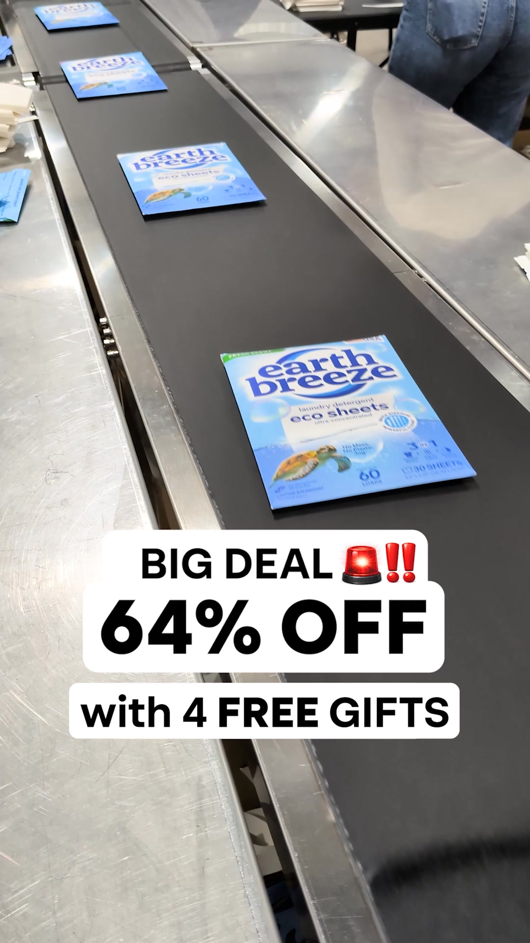 Earth Breeze Facebook ad: EARTH BREEZE SALE