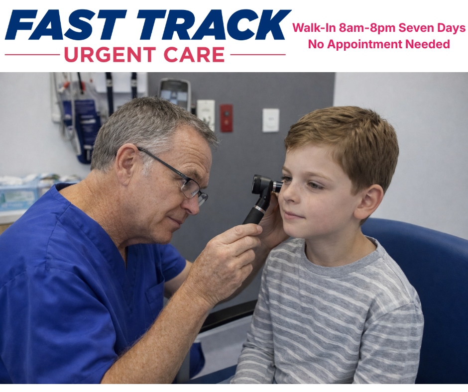 Fast Track Urgent Care Facebook ad: Sick Kids Seen Today