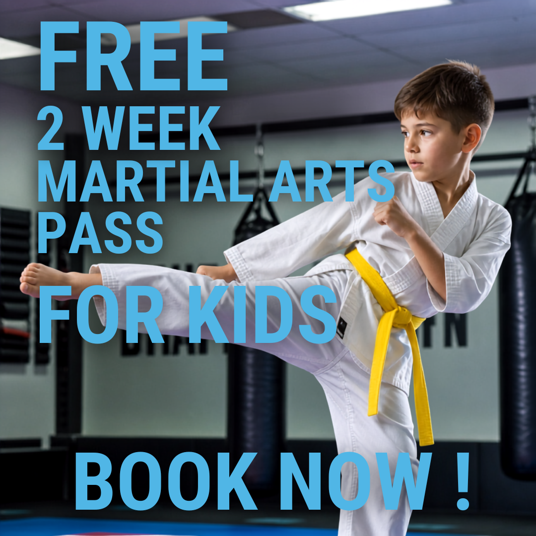 Mount Pleasant Family Martial Arts Facebook ad: 2 Week FREE TRIAL for KIDS