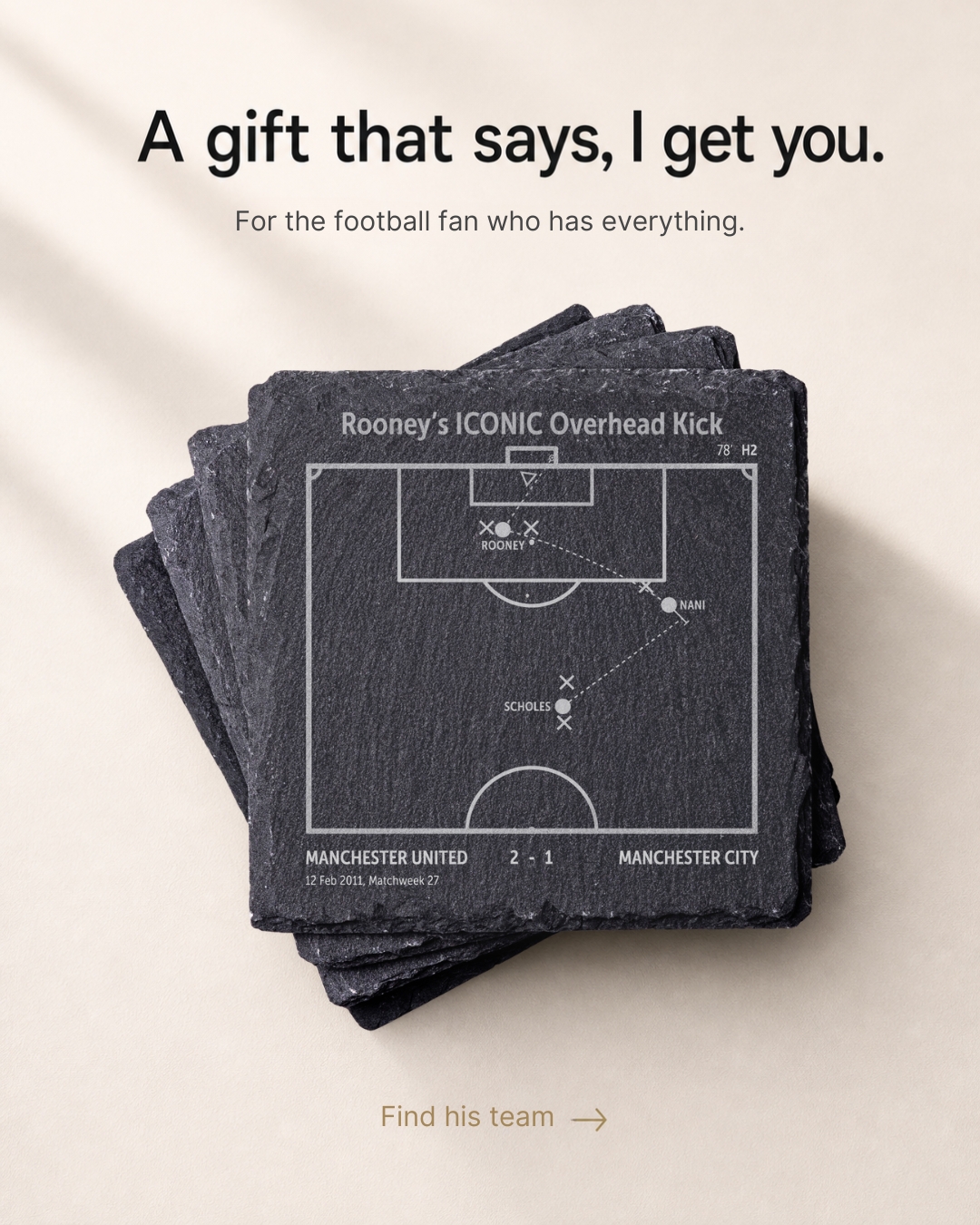 Gameday Legends Facebook ad: The Ultimate Football Gift