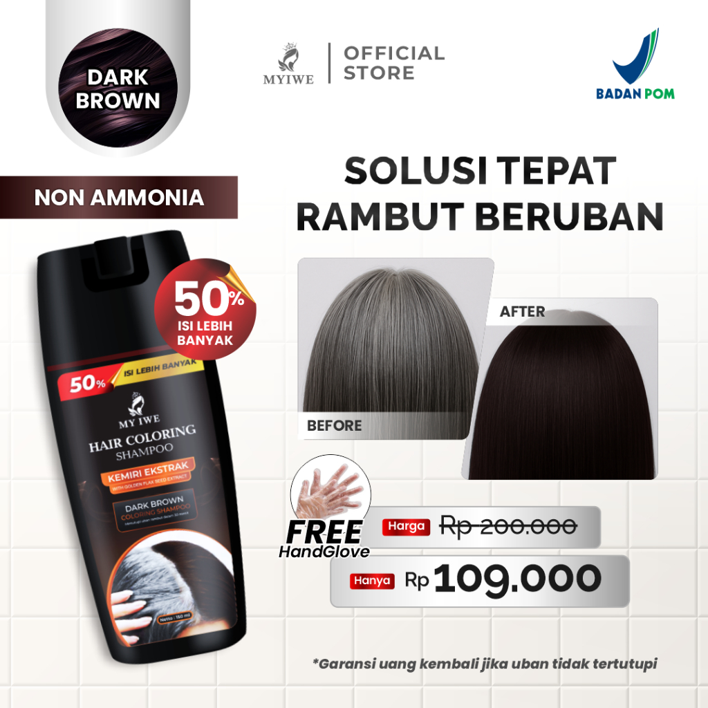 Myiwe Hair Coloring Shampoo Facebook ad