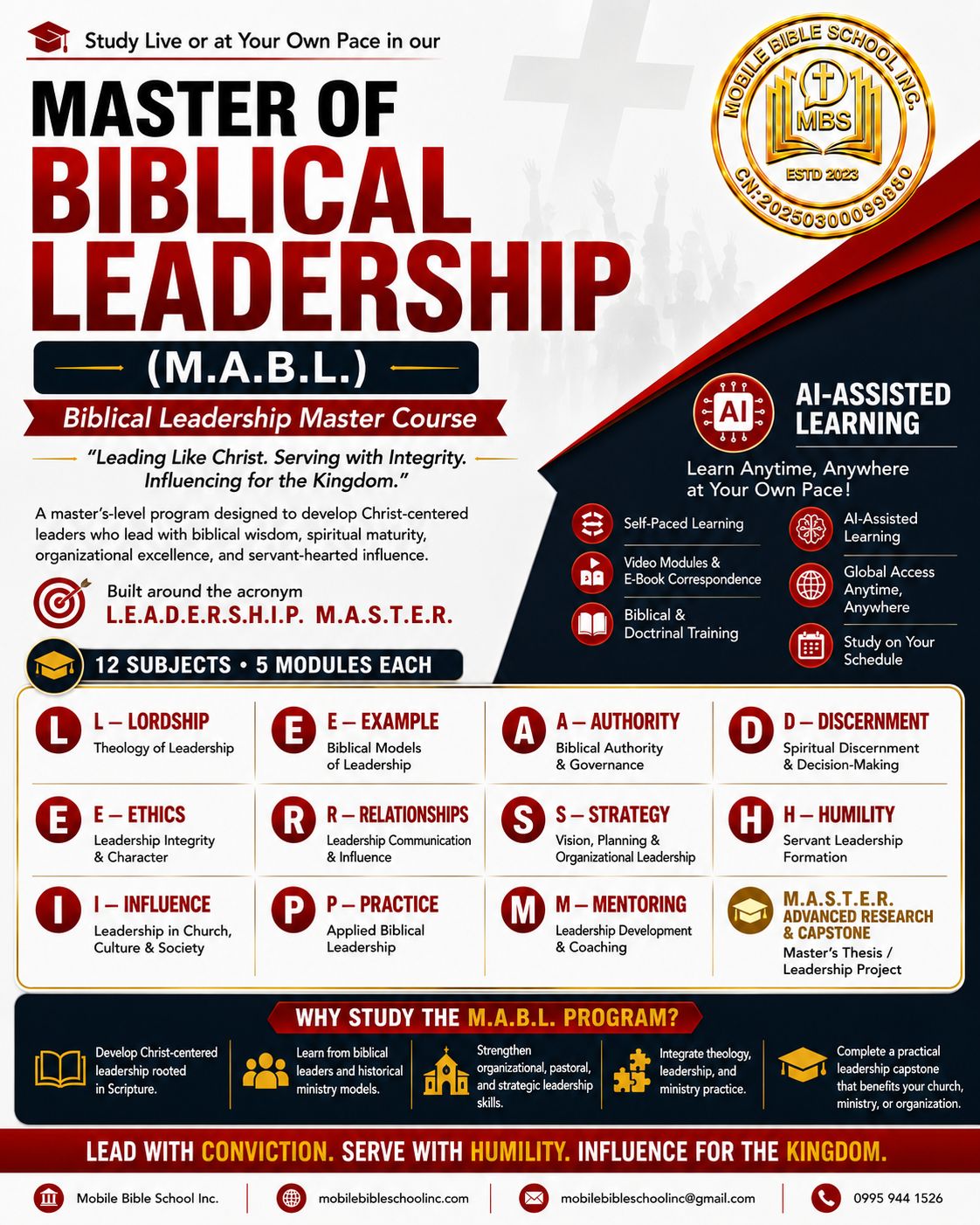 Mobile Bible School Inc. Facebook ad