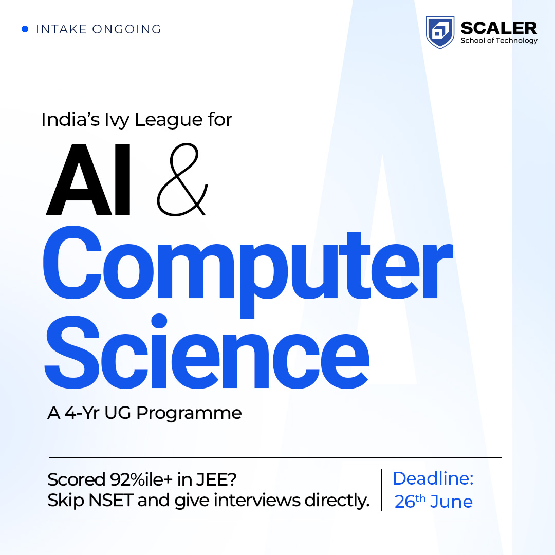Scaler School of Technology Facebook ad
