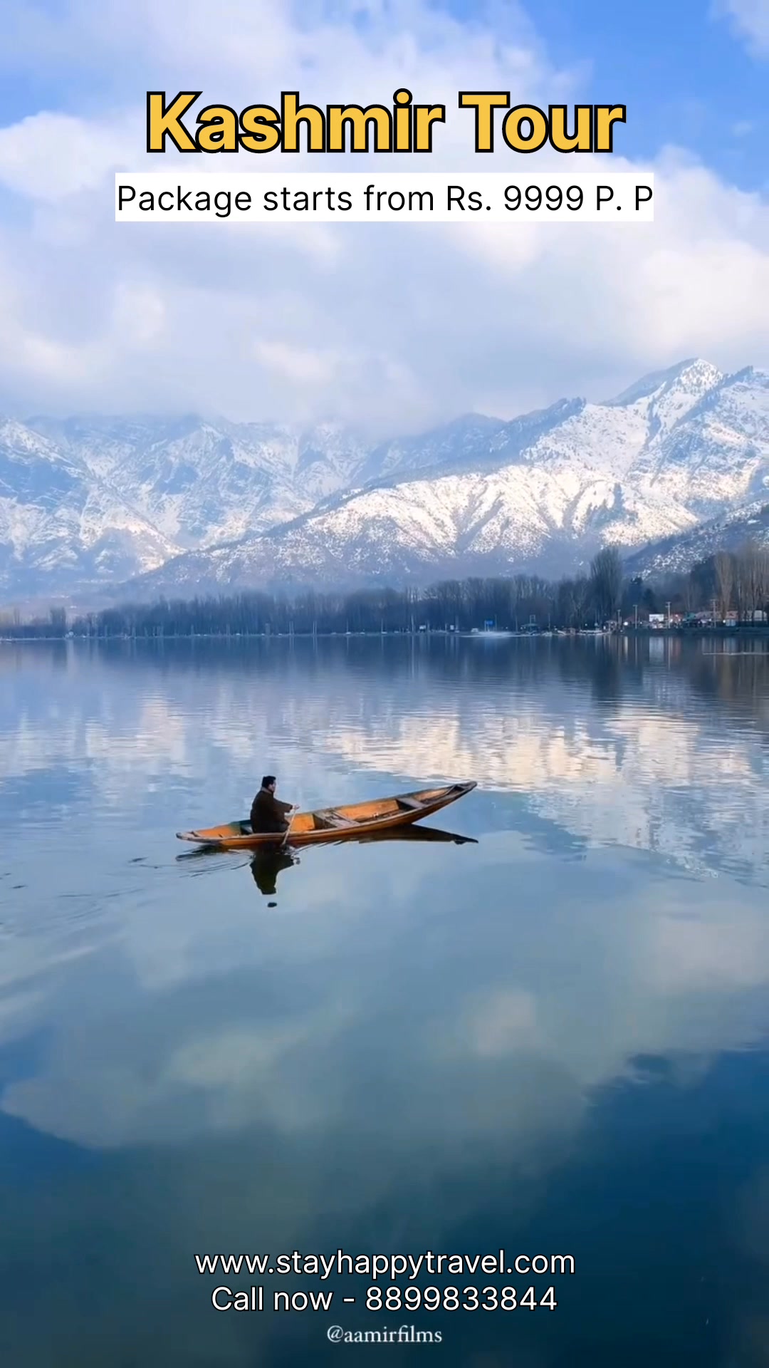 Stay Happy Travel & Tourism Facebook ad: Kashmir, Packages Starting from ₹9,999!