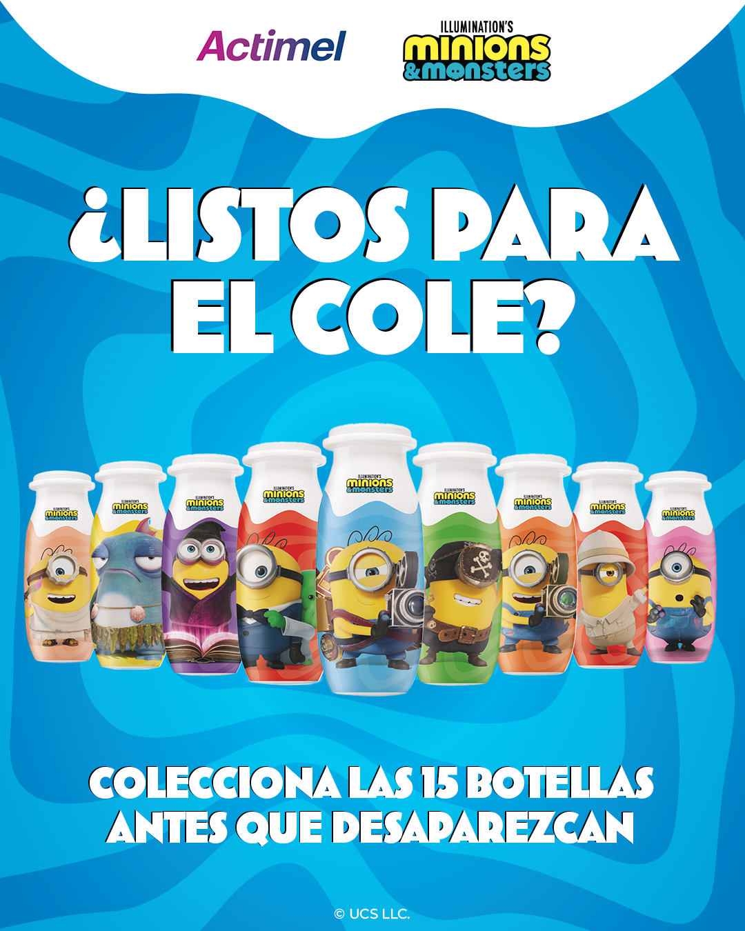 Danone Facebook ad: ¡Ya están aquí Actimel Minions & Monsters!