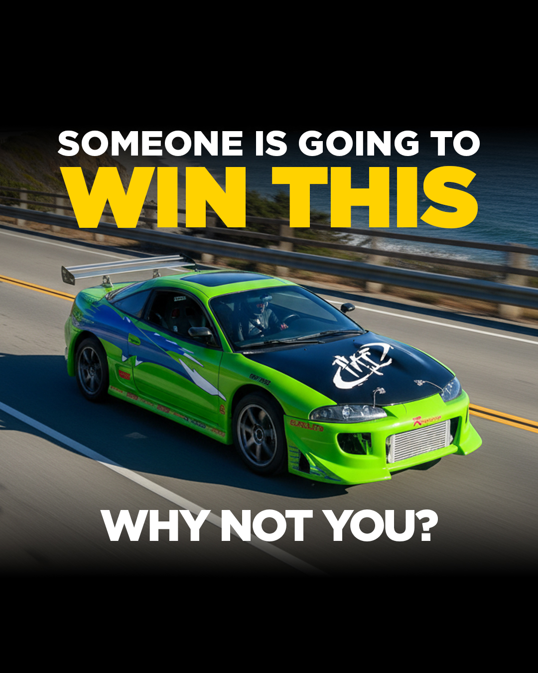 ZeroSixty Fantasy Car Giveaway Facebook ad
