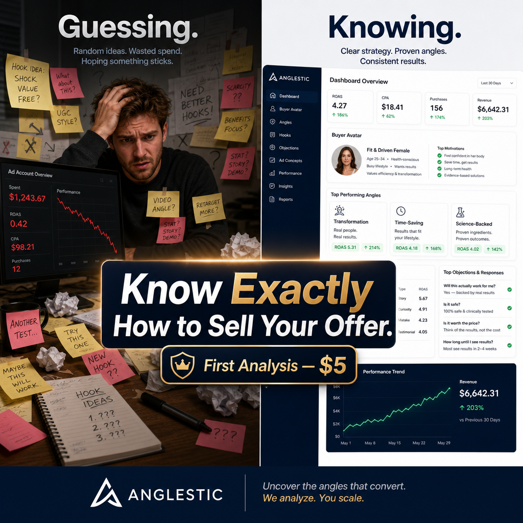 Anglestic Facebook ad