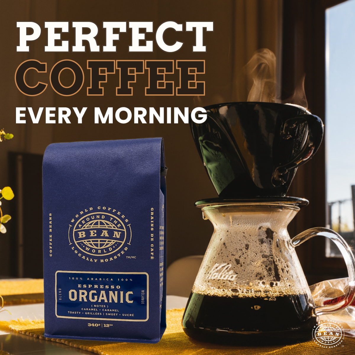 Bean Around the World Coffees Facebook ad