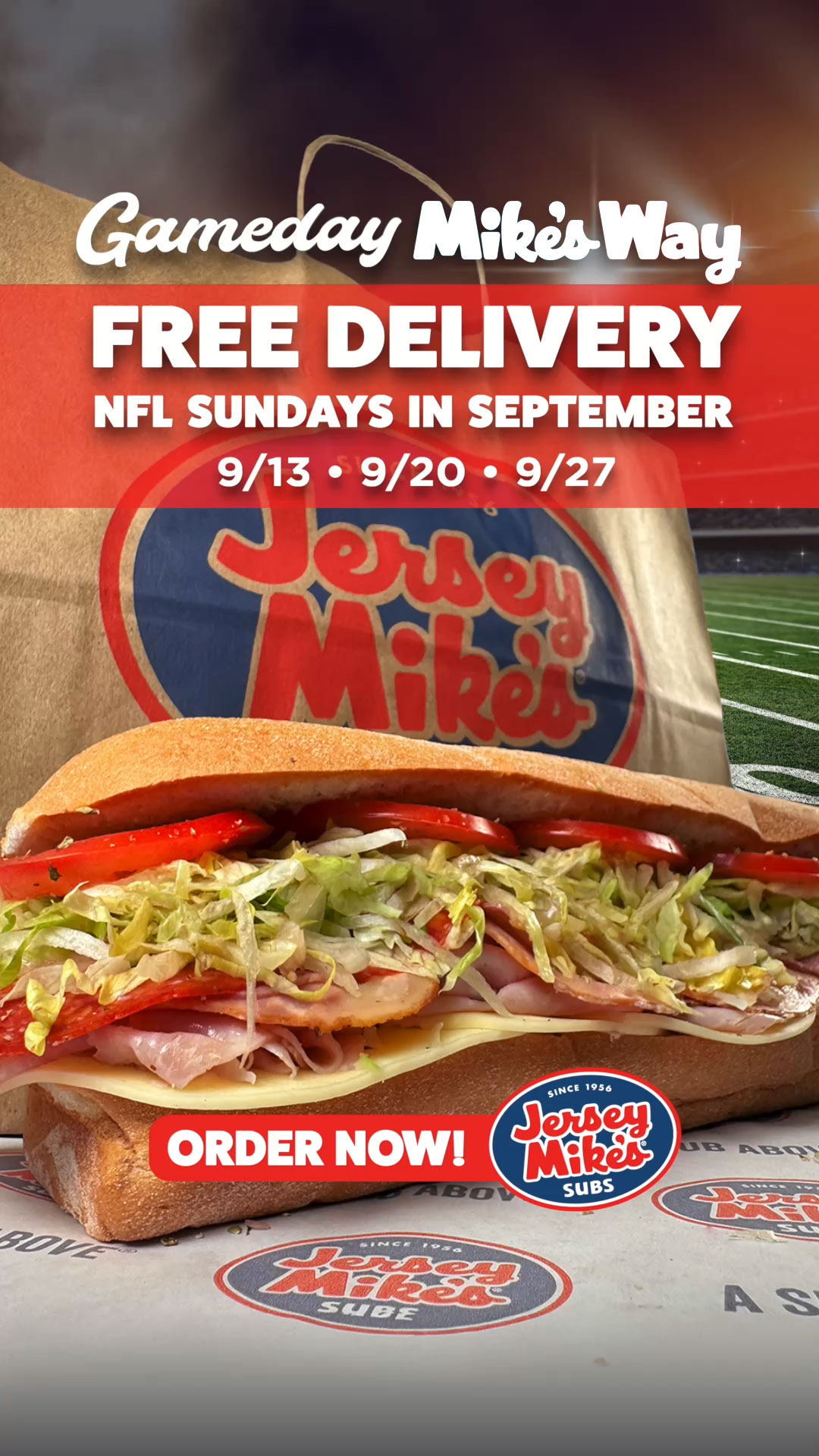 Jersey Mike's Subs Facebook ad