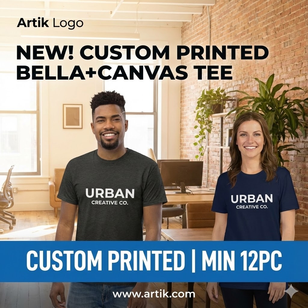 Artik Toronto Facebook ad: Custom Printed T Shirts