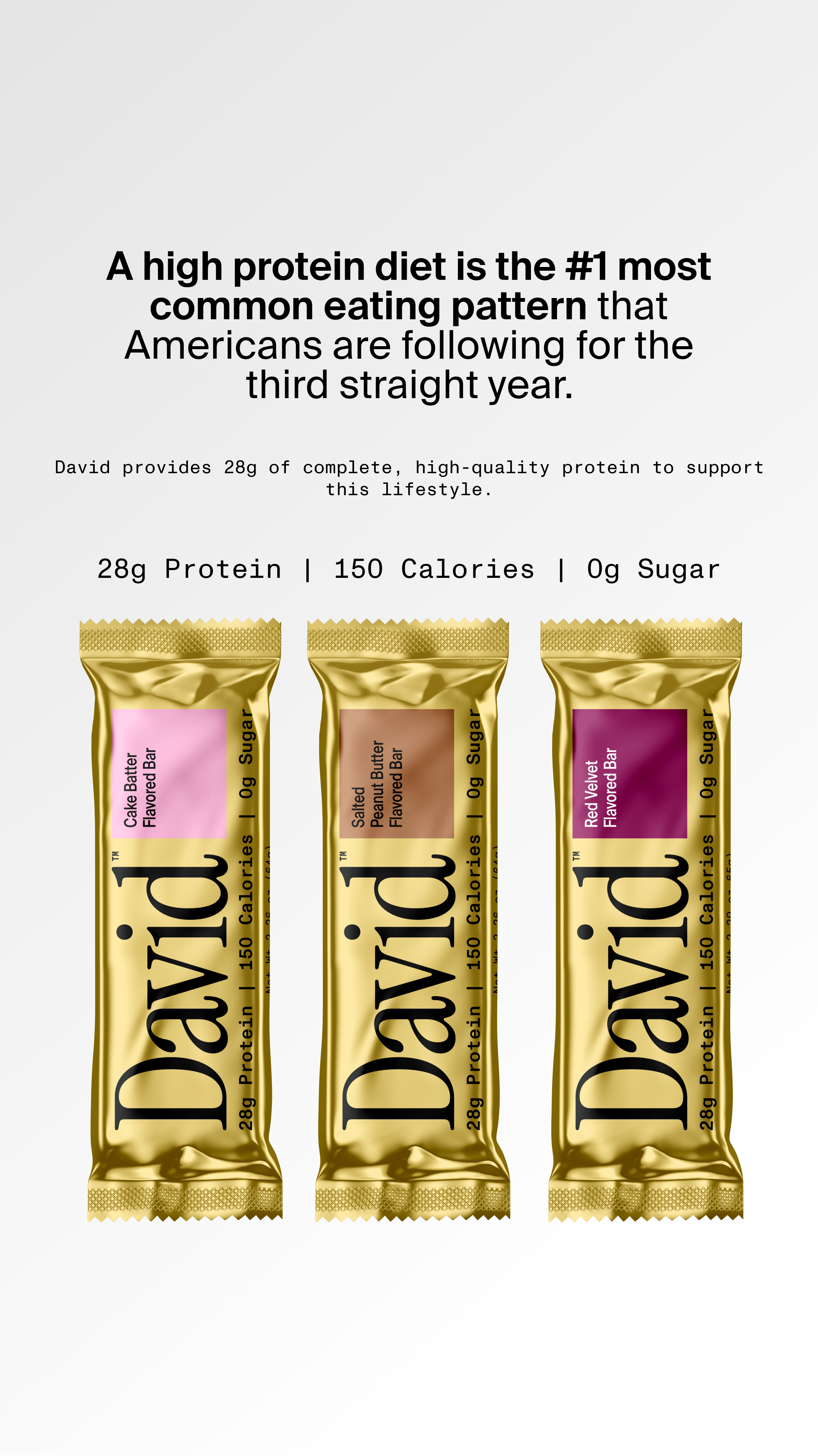 David Protein Facebook ad