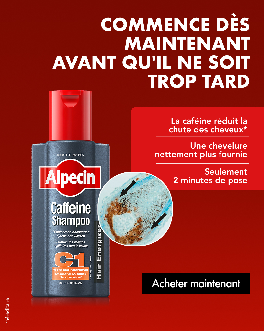 Alpecin Facebook ad