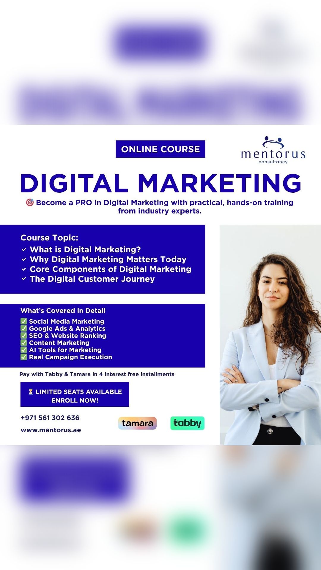 Mentorus Consultancy Facebook ad from May 19, 2026