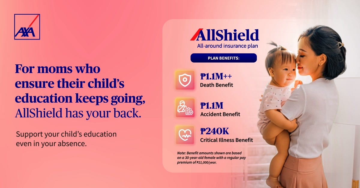 AXA Philippines Facebook ad: Insurance for New Parents