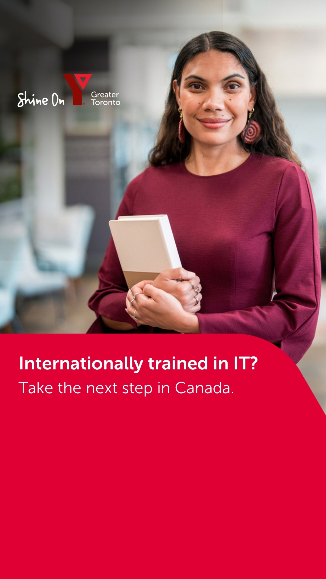 YMCA of Greater Toronto Facebook ad: Launch your tech career in Canada.
