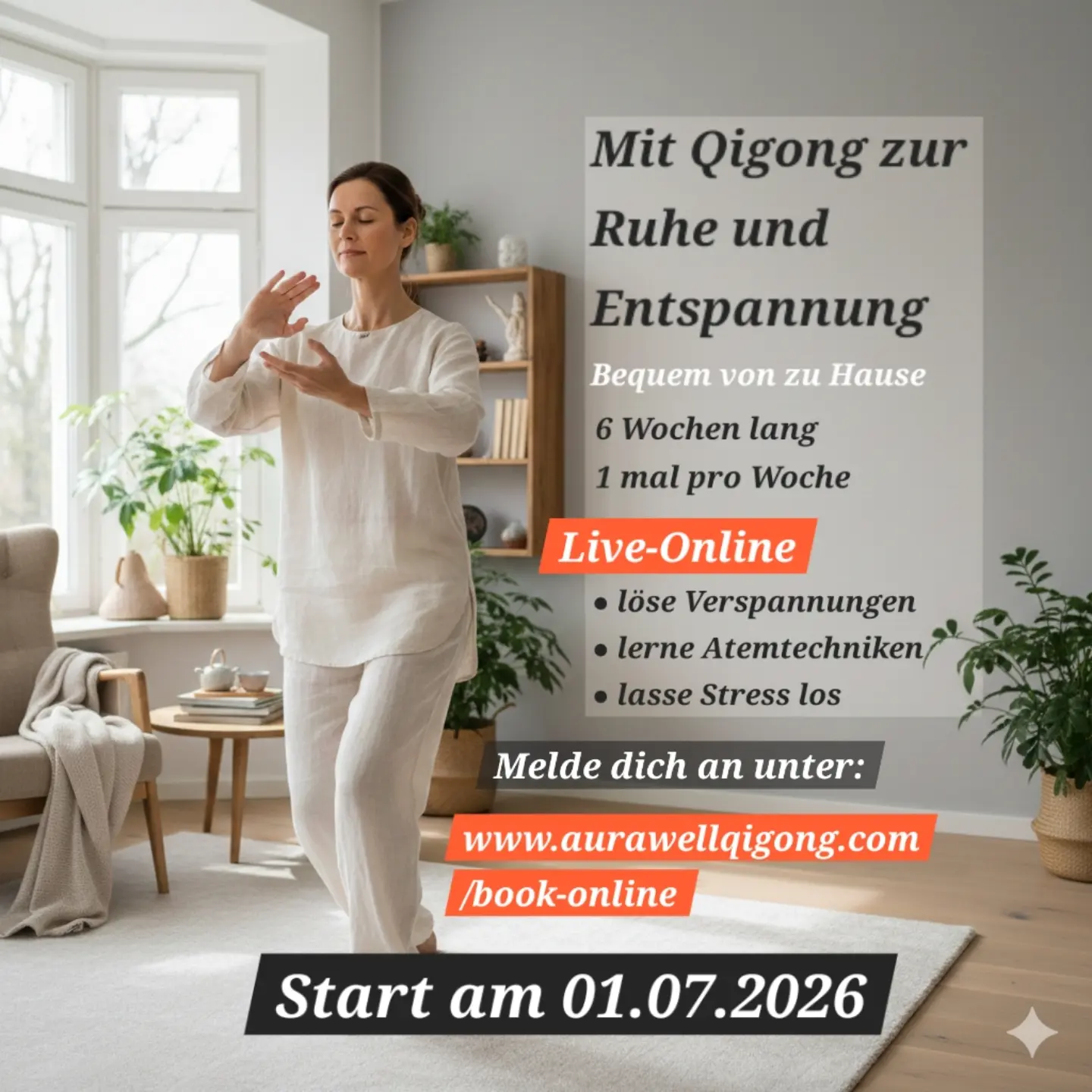aurawellqigong Facebook ad: Nackenverspannung & Stress lösen - mit nur 1…