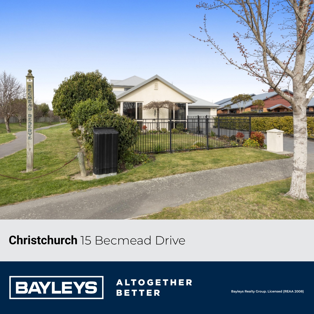 Bayleys Canterbury Facebook ad: 15 Becmead Drive, Christchurch