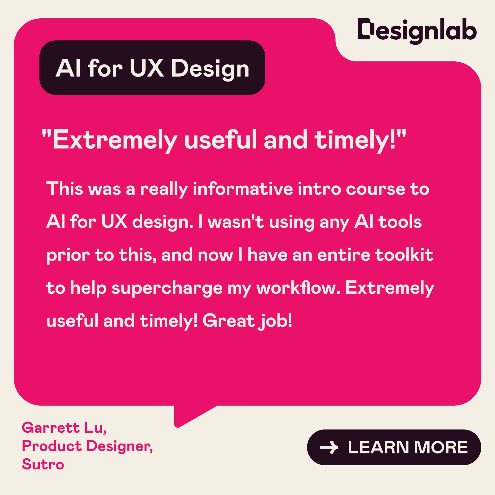 Designlab Learning Facebook ad