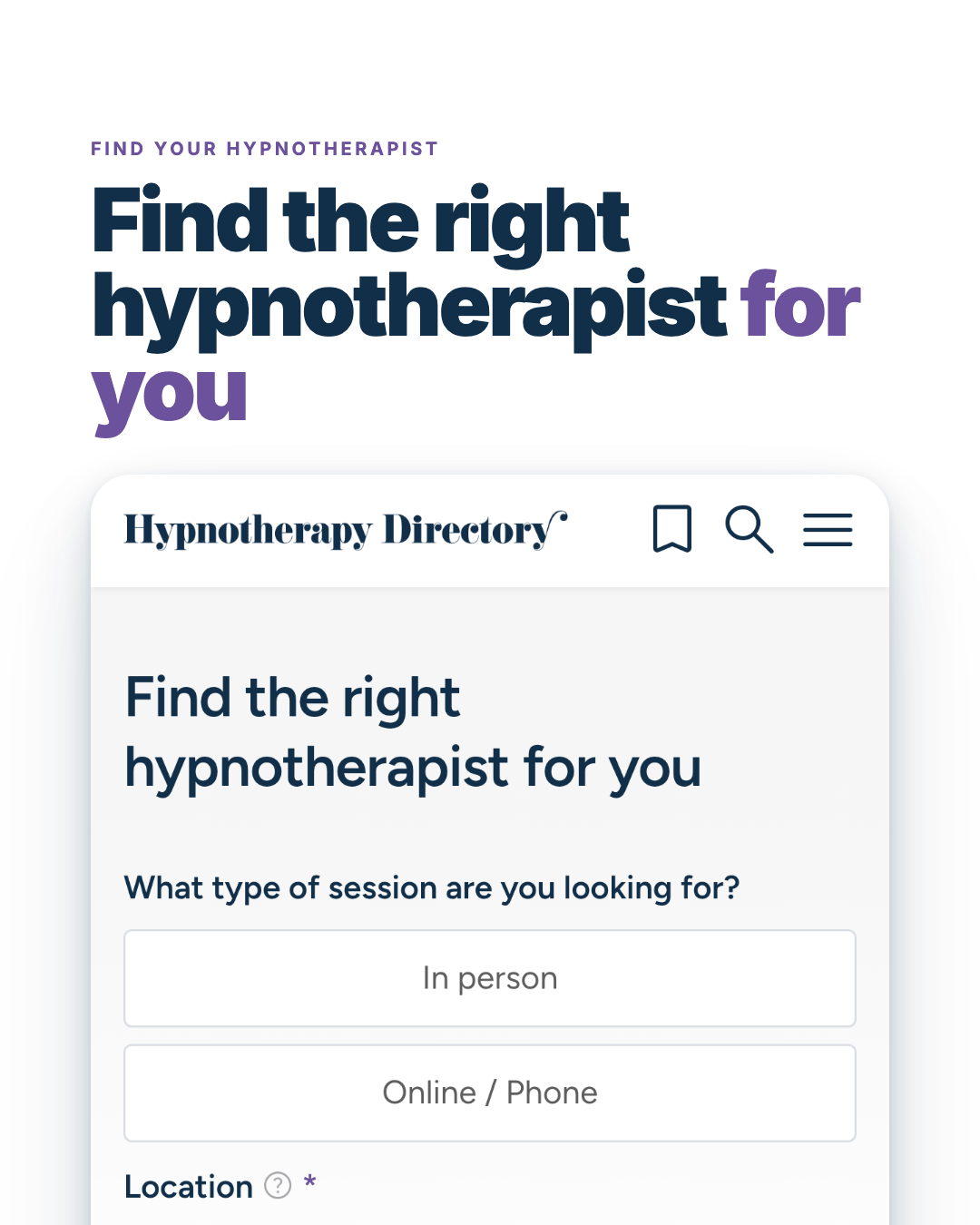 Hypnotherapy Directory Facebook ad