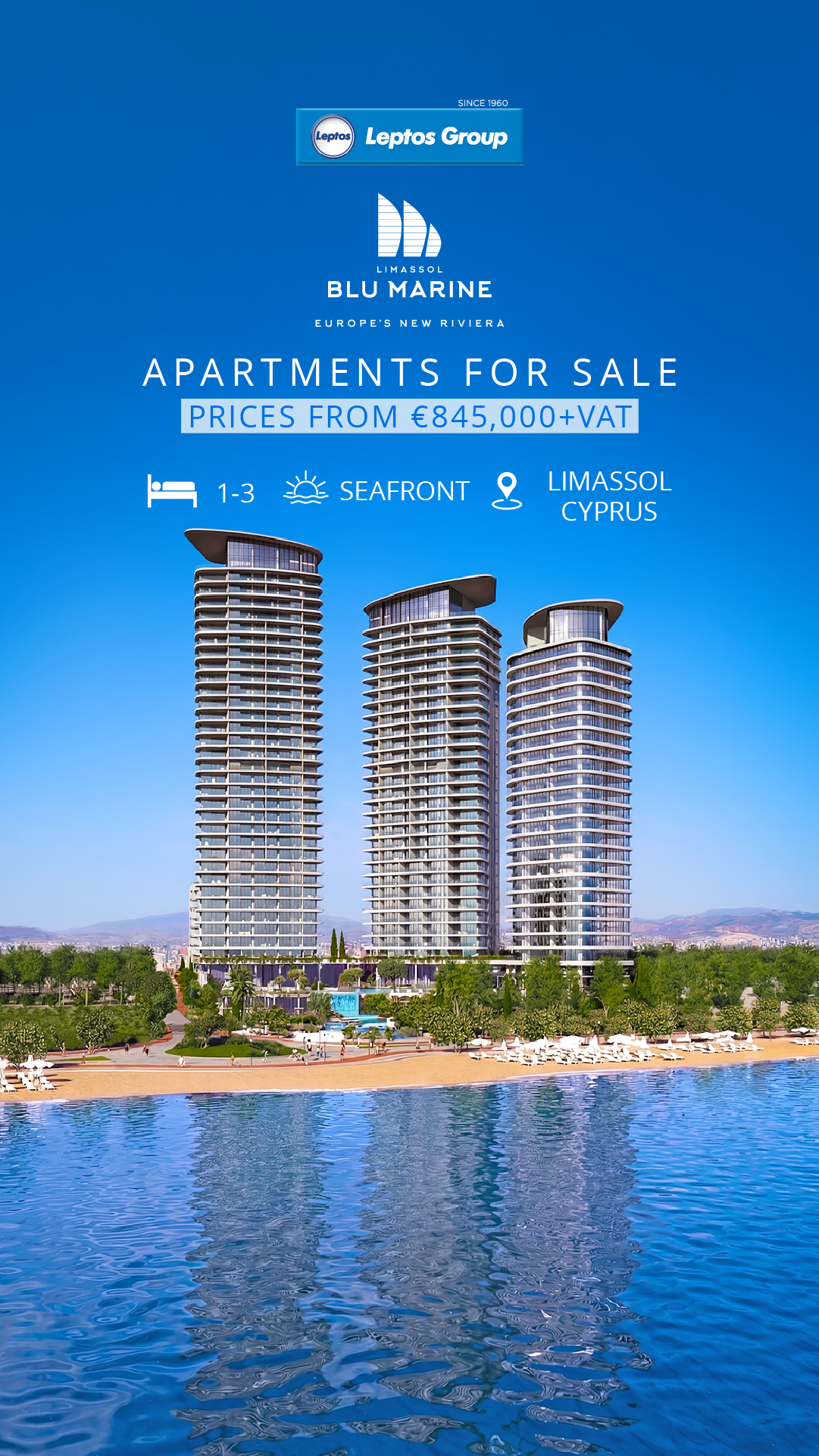 Limassol Blu Marine Facebook ad from Jun 26, 2026