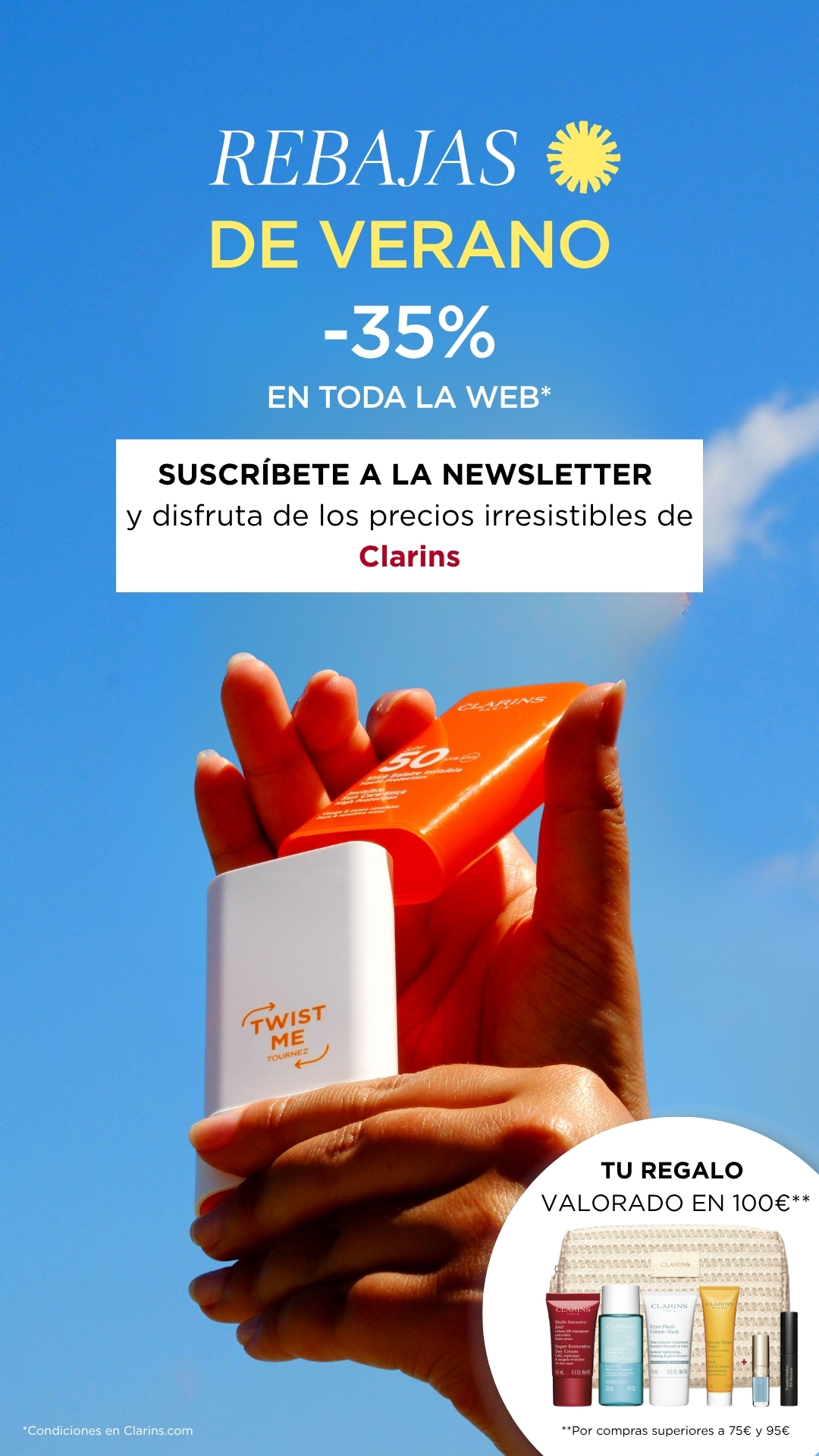 Clarins Facebook ad