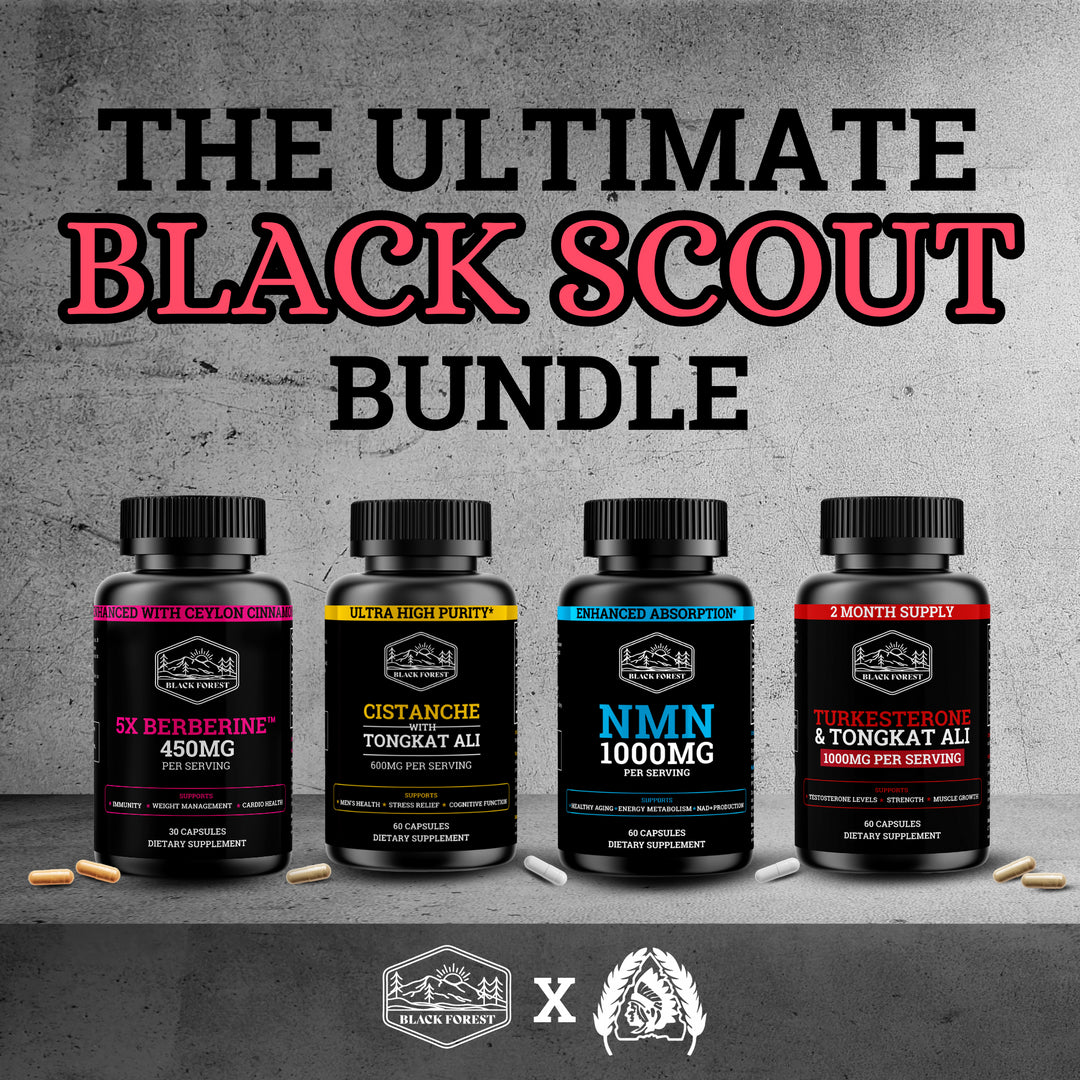 Black Forest Supplement Facebook ad: Running low? Restock your Black Forest favorites in…