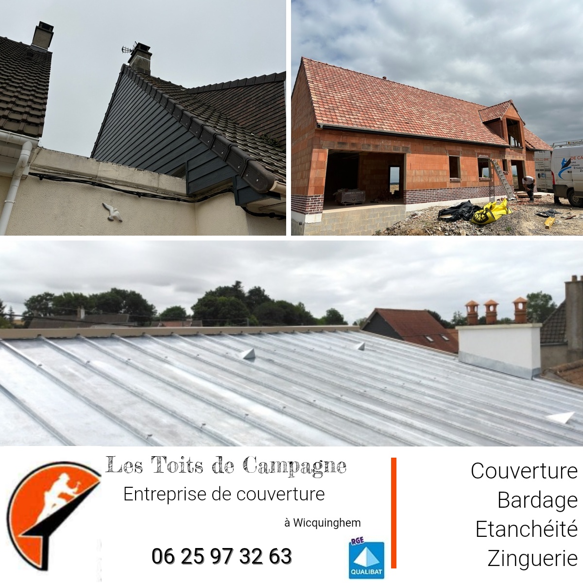 Publicité - Couverture Facebook ad: Les Toits de Campagne Wicquinghem - Couvreur (adresse…