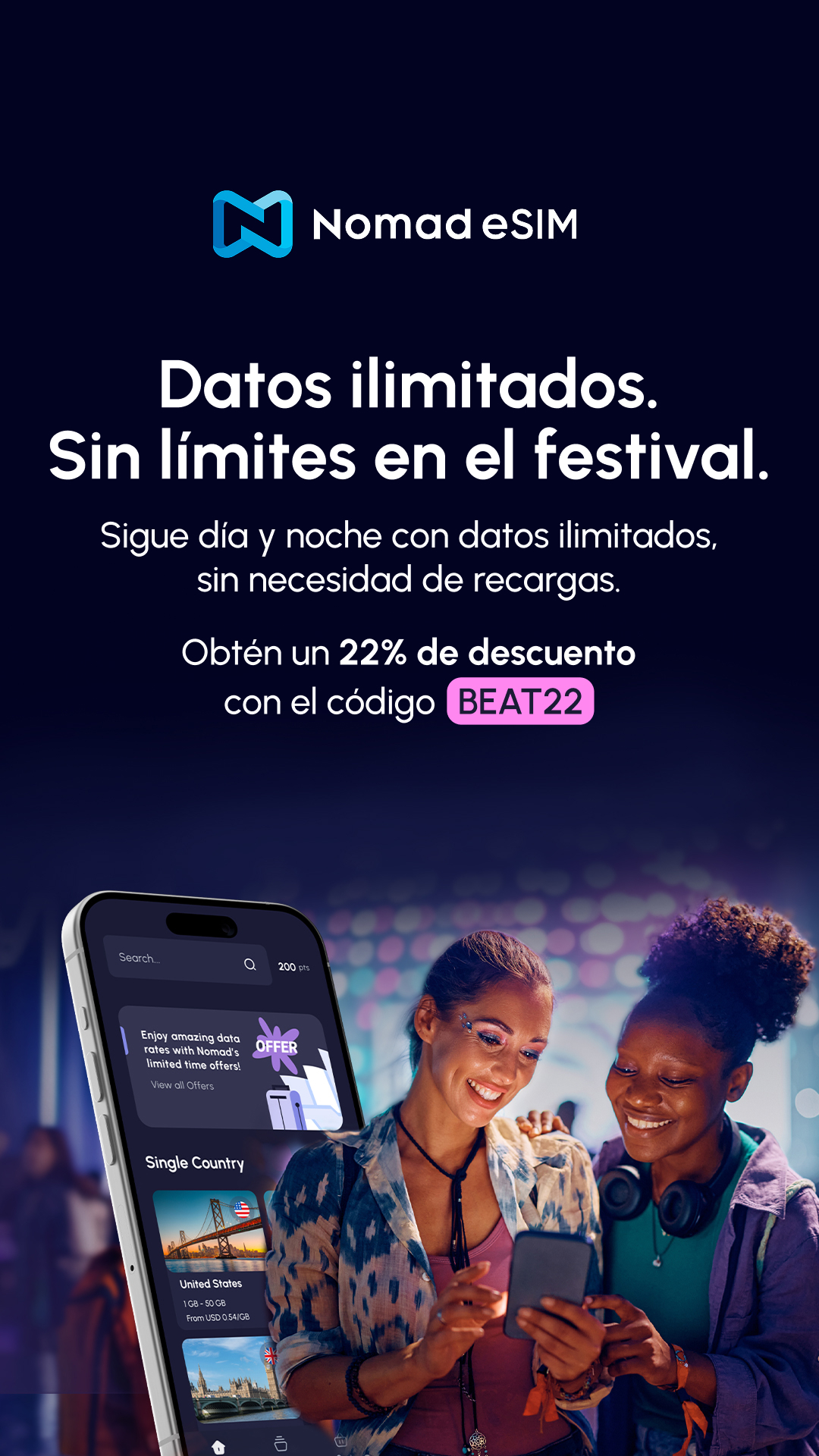 Nomad Esim Facebook ad