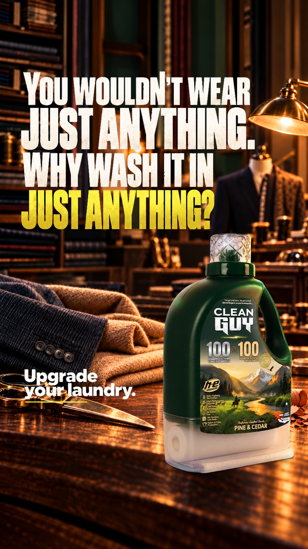 Clean Guy Facebook ad: You're a dude, not a lilac.