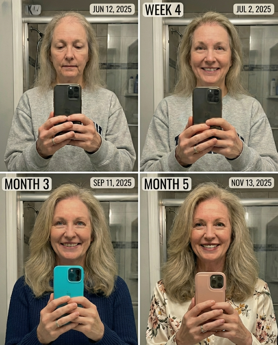 Olivia Brown Facebook ad: Thin Hair + Menopause? Read this.