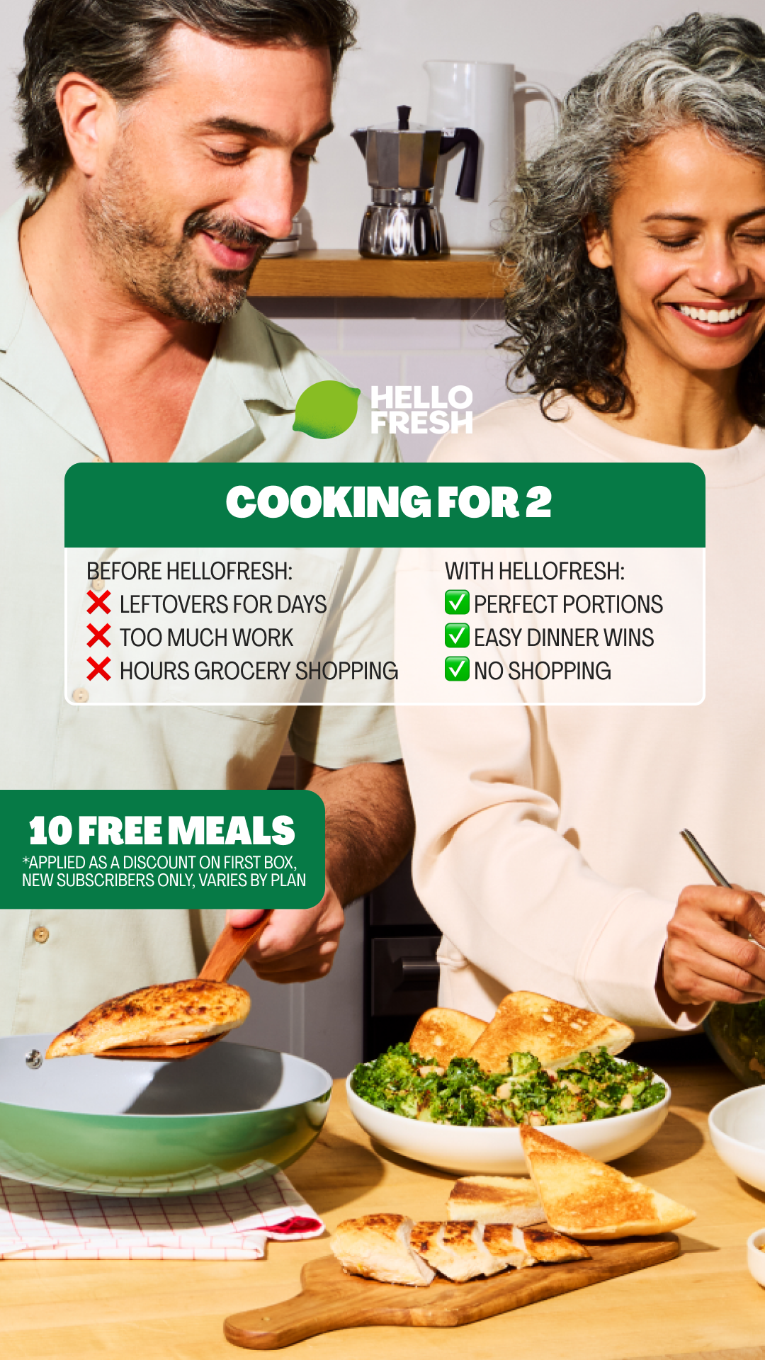 HelloFresh Facebook ad