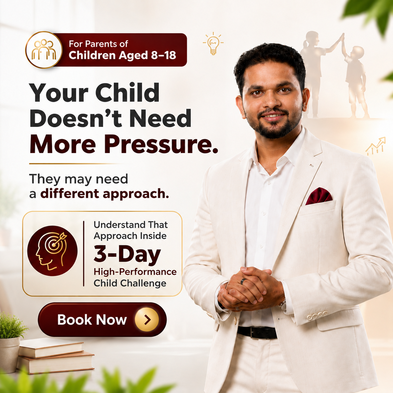 Ritesh Sahu Facebook ad: Join The 3-Day High-Performance Child Challenge Now
