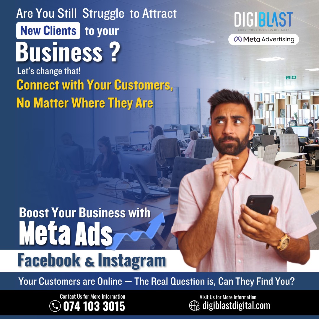 DigiBlast - Digital Marketing Agency Facebook ad: Struggling to attract new clients?