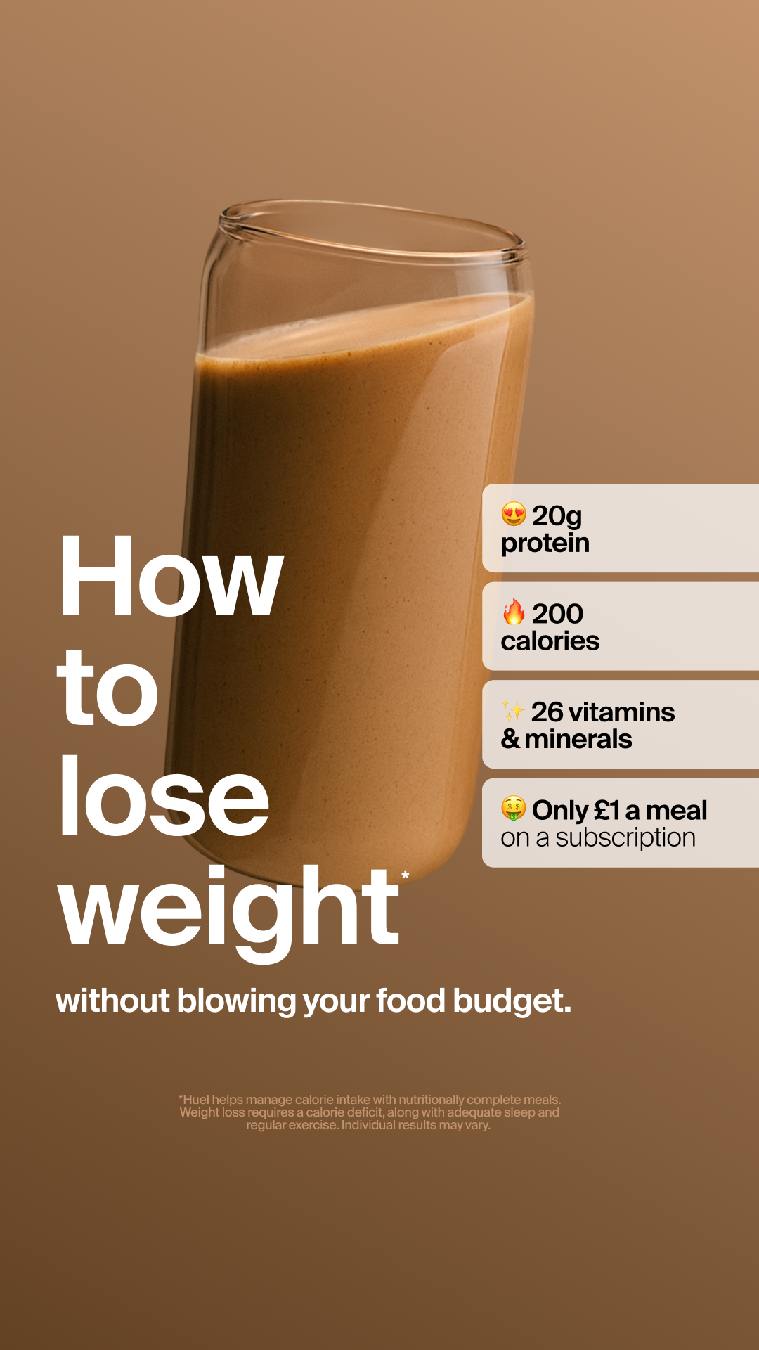 Huel Facebook ad