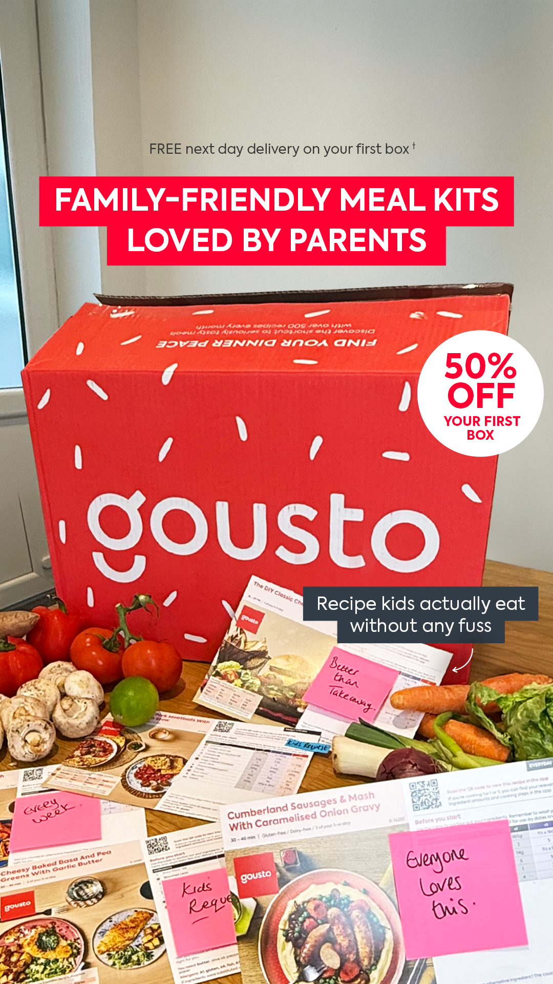 Gousto Facebook ad from May 21, 2026