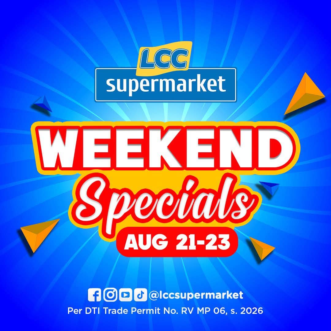 LCC Supermarket Facebook ad: Hurry, Ka-LCC! Your Weekend Savings Are Here!