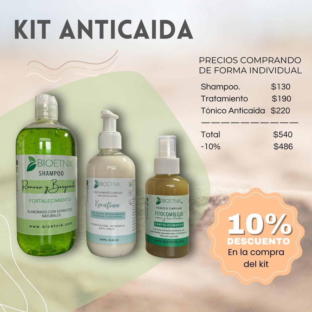 Bioetnik Facebook ad: Fortalece tu cabello desde la raíz y frena la caída con…