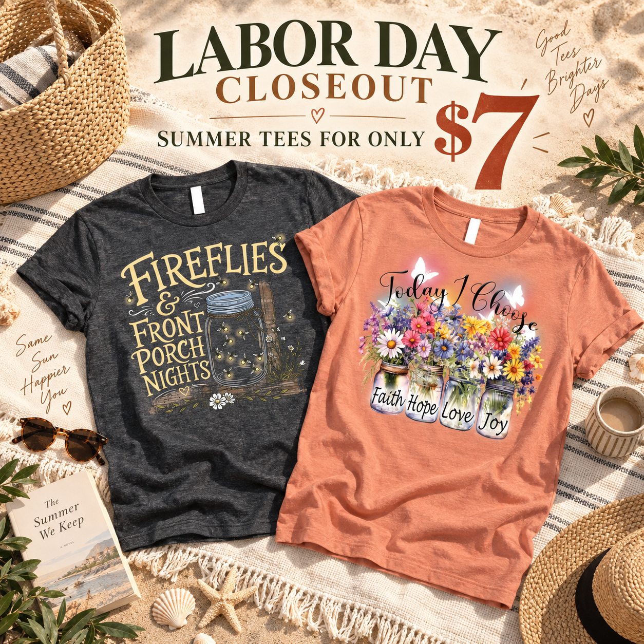 Love in Faith Facebook ad: $7 Tee Shirt Deals!