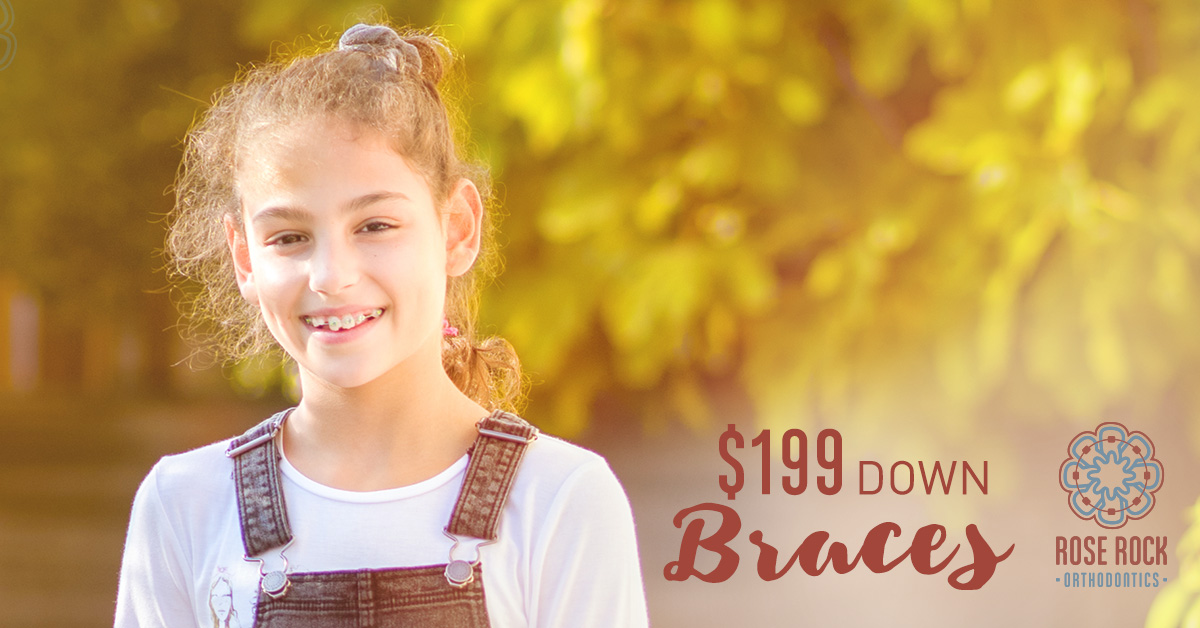 Rose Rock Orthodontics Facebook ad: Rose Rock Orthodontics specializes in orthodontics…