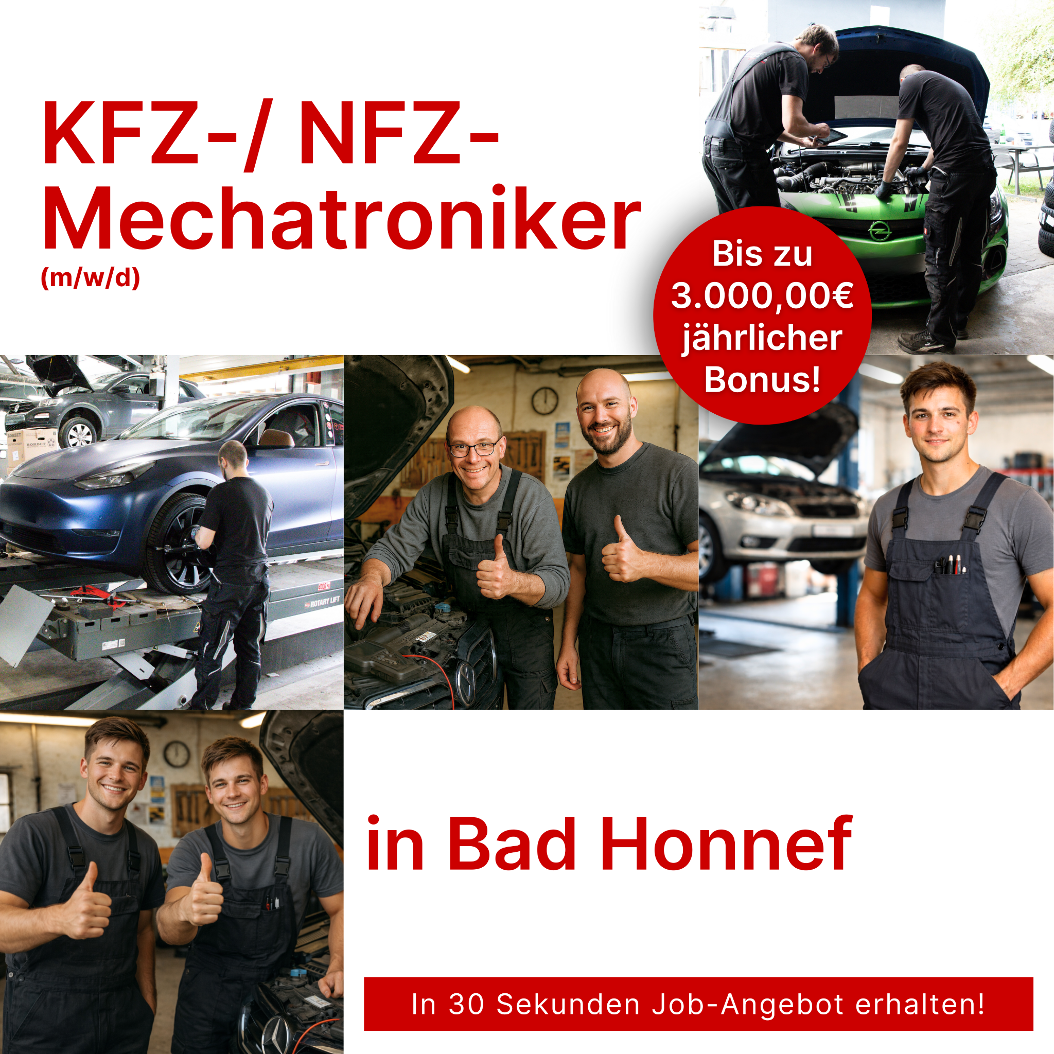 Candidate Flow KFZ Jobs Facebook ad
